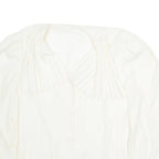 Womens Bardot Shirt Cream Long Sleeve M