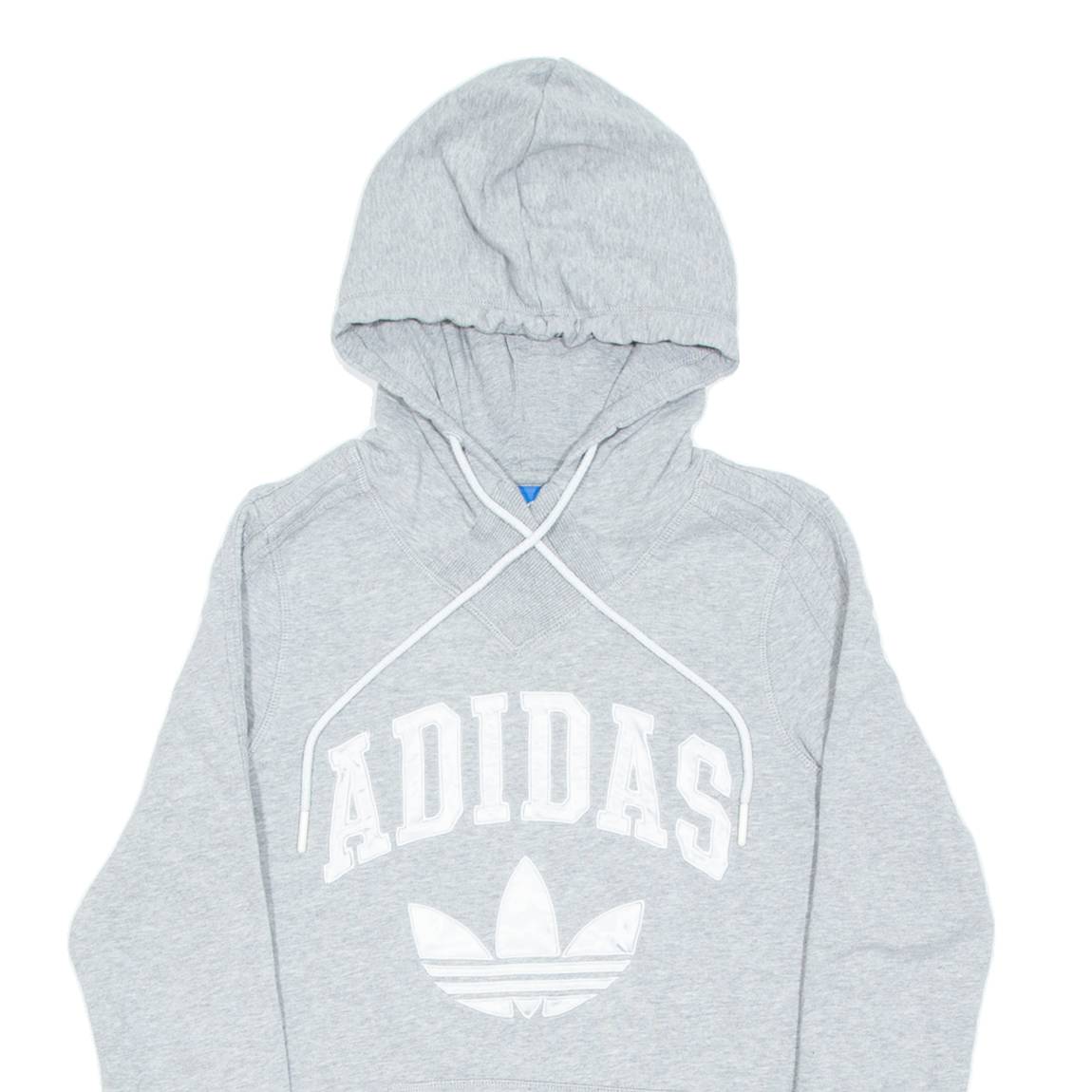 ADIDAS Womens Grey Hoodie UK 10