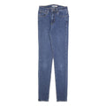LEVI'S 721 Womens Slim Skinny Denim Medium Blue Jeans W26 L32 Classic Cotton