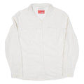 Womens Plain Shirt Beige Long Sleeve UK 14