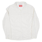 Womens Plain Shirt Beige Long Sleeve UK 14