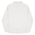 Womens Plain Shirt Beige Long Sleeve UK 14