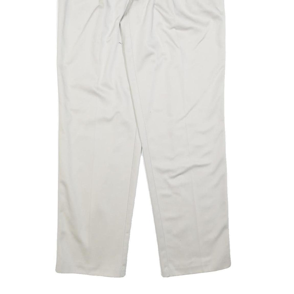 DOCKERS Mens Regular Fit Beige Cotton Blend Zip Trousers W36 L34 Classic