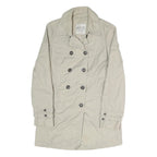 ESPRIT Womens Beige Button Jacket UK 10 Polyester Blend Classic Timeless