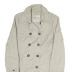 ESPRIT Womens Beige Button Jacket UK 10 Polyester Blend Classic Timeless