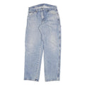 DICKIES Mens Jeans Blue Regular Straight Denim Light W31 L30 Workwear Zip