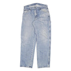 DICKIES Mens Jeans Blue Regular Straight Denim Light W31 L30 Workwear Zip