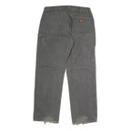 DICKIES Mens Grey Regular Fit Workwear Cotton Jeans W36 L32 Durable Casual