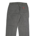 DICKIES Mens Grey Regular Fit Workwear Cotton Jeans W36 L32 Durable Casual