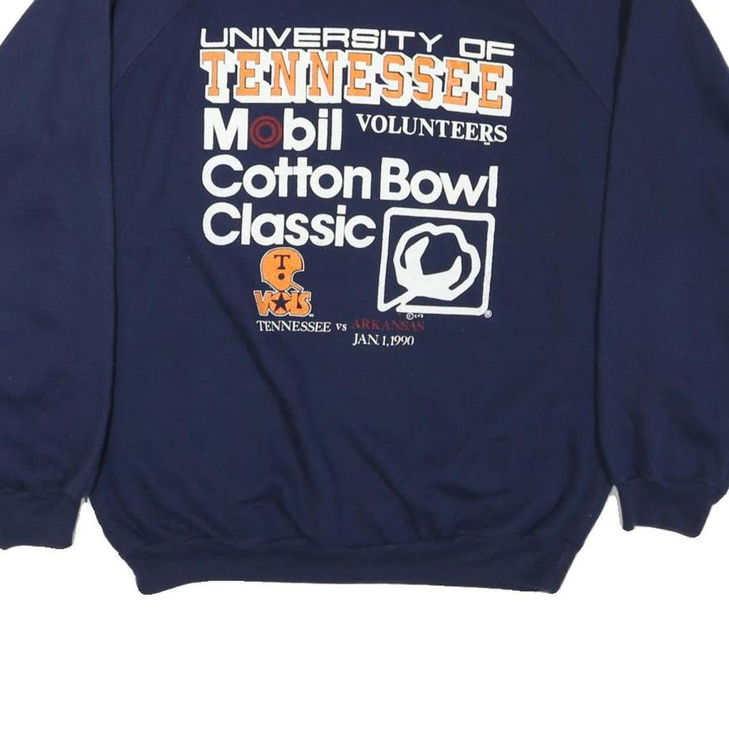 CUSTOM T'S Mens Navy University Of Tennessee Cotton Bowl Classic Crew Neck XL