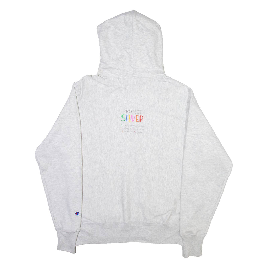 CHAMPION Project Silver Mens Grey Hoodie USA M