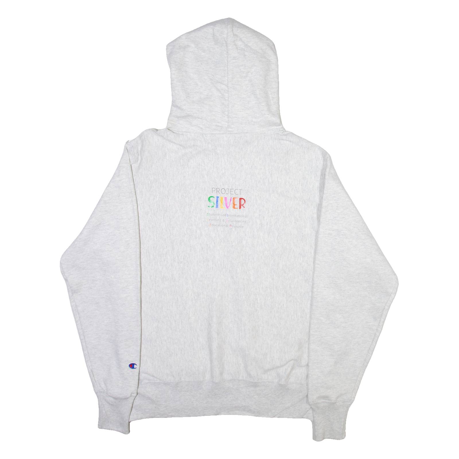 CHAMPION Project Silver Mens Grey Hoodie USA M