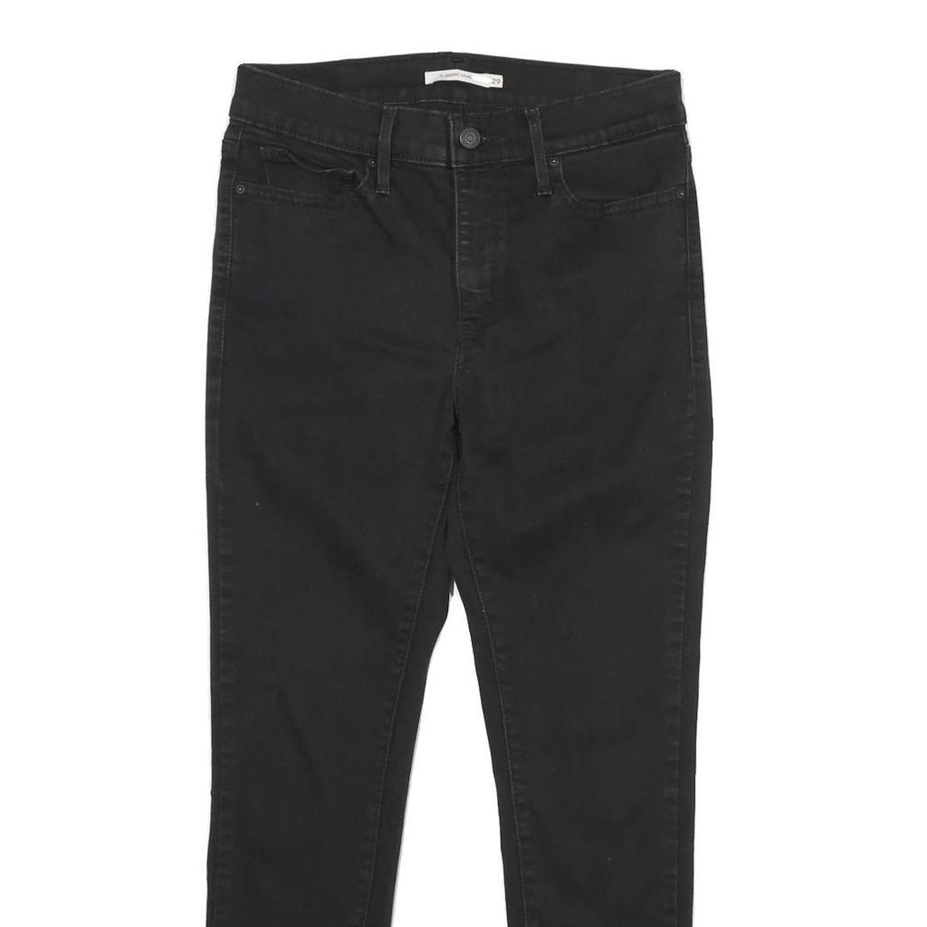 LEVI'S Womens Slim Slimming Skinny Jeans Black Denim W29 L28 Stretch Comfort