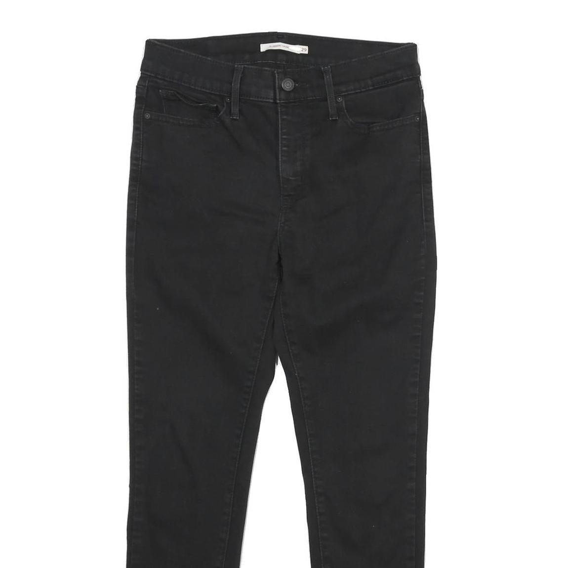 LEVI'S Womens Slim Slimming Skinny Jeans Black Denim W29 L28 Stretch Comfort