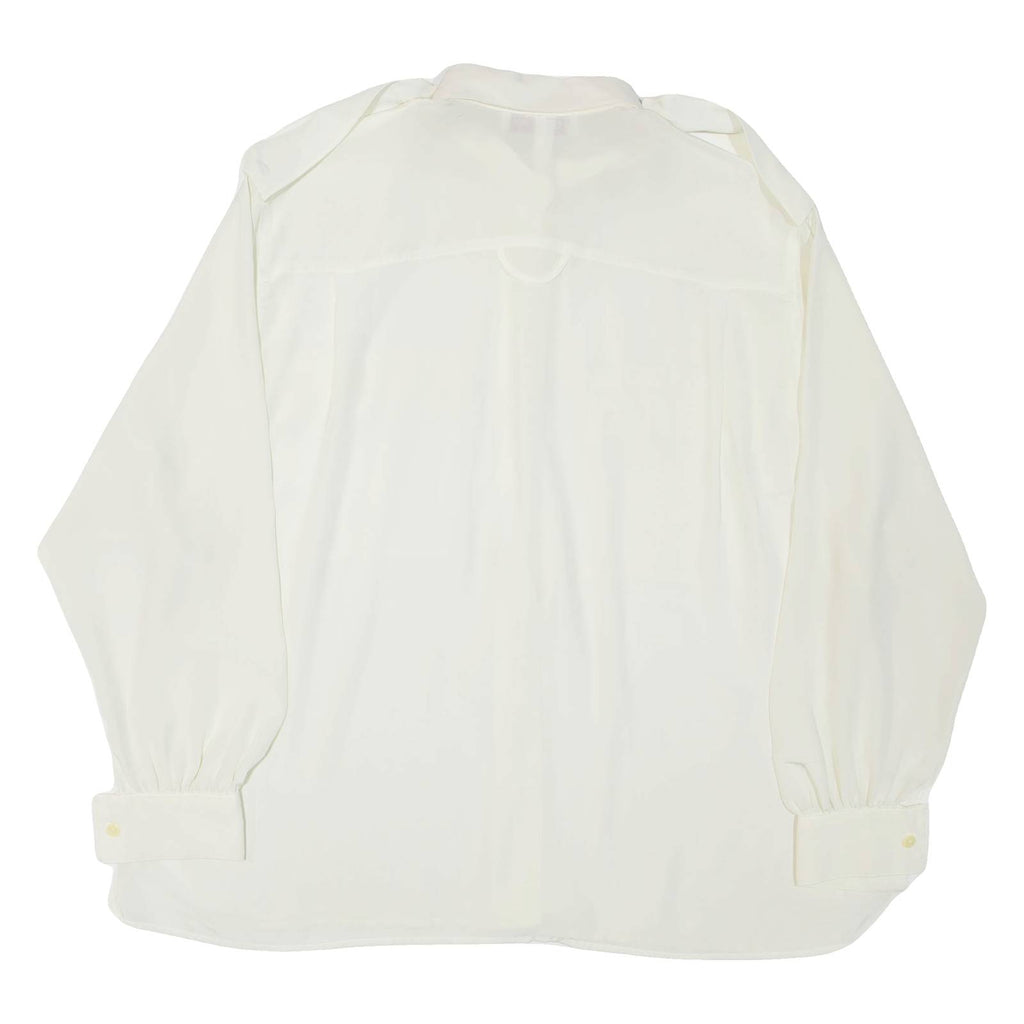 ESTER KEN PARIS Womens Shirt White Collared Long Sleeve XL