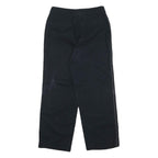 MASSIMO DUTTI Womens Cotton Black Relaxed Straight Trousers W26 L25