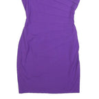 CALVIN KLEIN Womens Purple Sleeveless Bodycon Dress Polyester Blend M Elegant