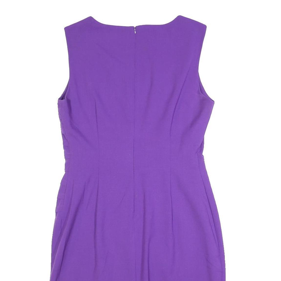 CALVIN KLEIN Womens Purple Sleeveless Bodycon Dress Polyester Blend M Elegant