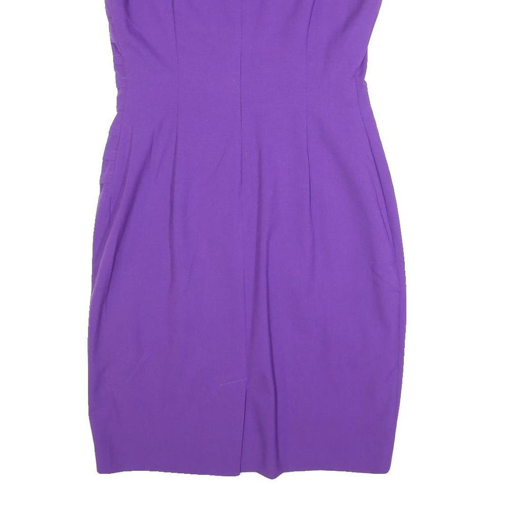 CALVIN KLEIN Womens Purple Sleeveless Bodycon Dress Polyester Blend M Elegant
