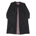 Womens Black Button Polyester Blend Classic Jacket L Plain Button Closure