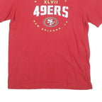 NIKE Mens Red 49ers Super Bowl XLVII Graphic T-Shirt M Short Sleeve Crew Neck