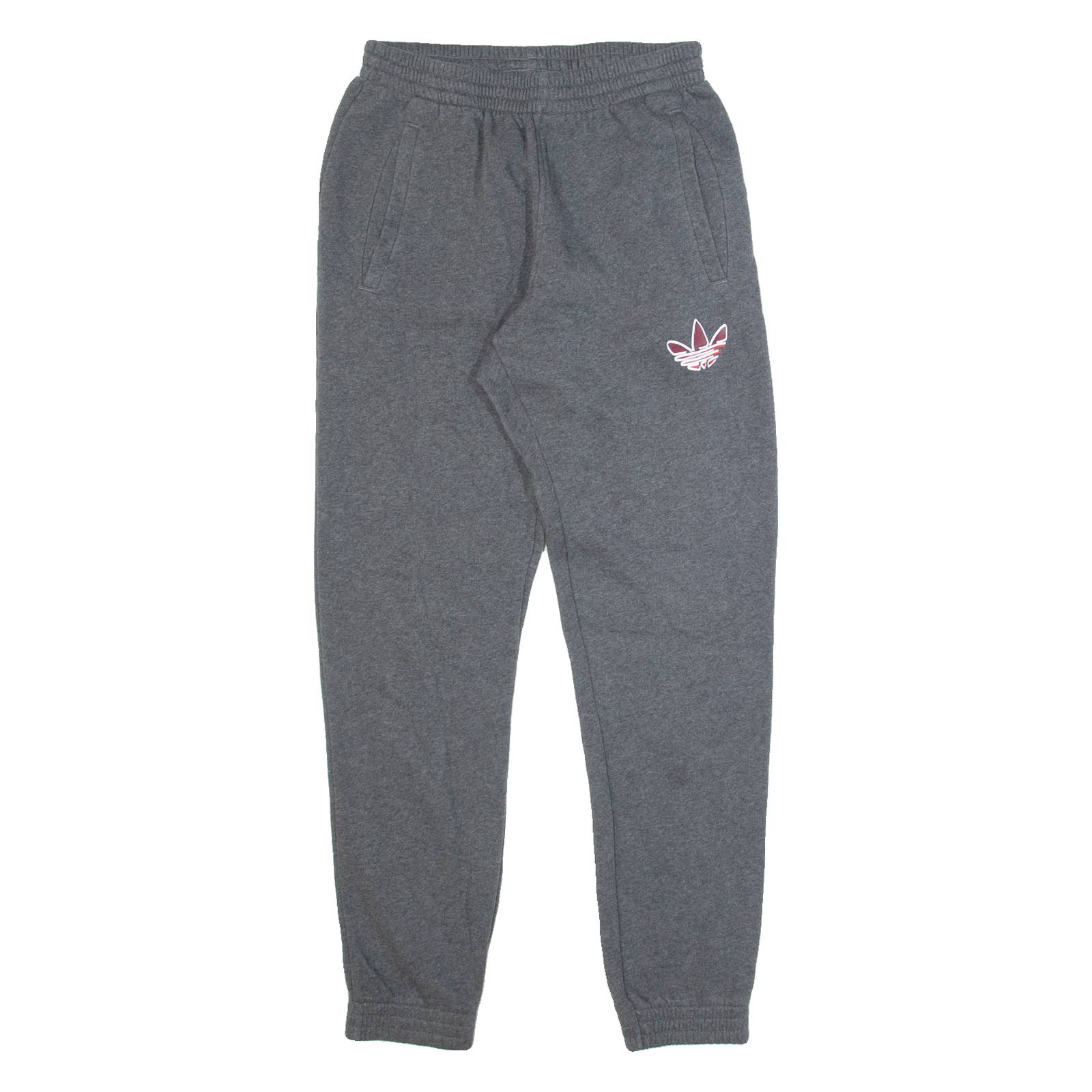 ADIDAS Mens Joggers Grey Tapered M W26 L30