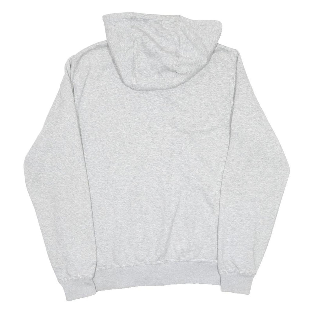 NIKE Mens Grey Zip Up Hoodie M Cotton Blend Casual Sportswear Sweatshirt