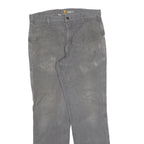 CARHARTT Mens Jeans Grey Relaxed Straight Denim W34 L34 Workwear Utility