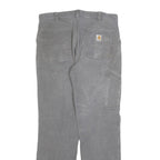 CARHARTT Mens Jeans Grey Relaxed Straight Denim W34 L34 Workwear Utility