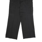 DICKIES Mens Black Regular Fit Cargo Trousers W31 L30 Workwear Durable Zip