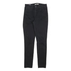 LEVI'S 721 Womens Jeans Black Slim Skinny Denim W29 L32 Zip Cotton Blend