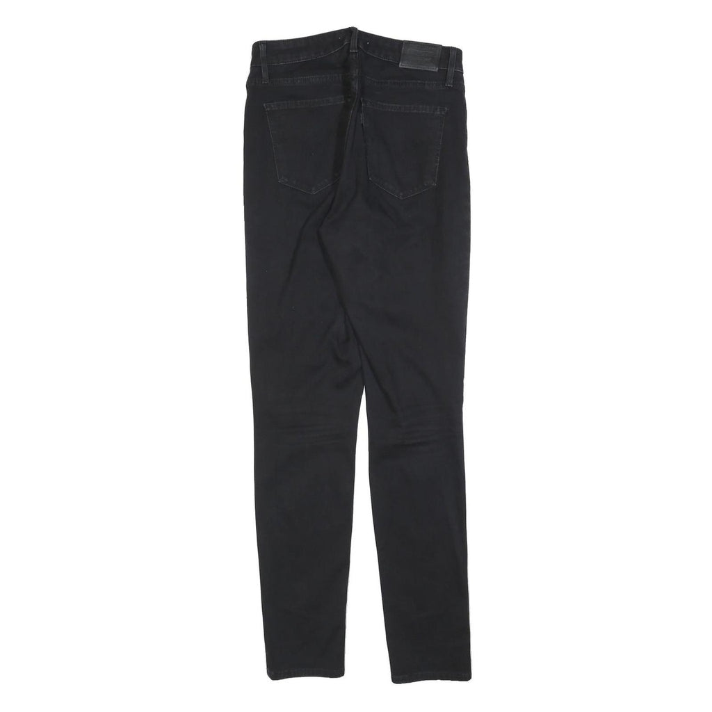 LEVI'S 721 Womens Jeans Black Slim Skinny Denim W29 L32 Zip Cotton Blend