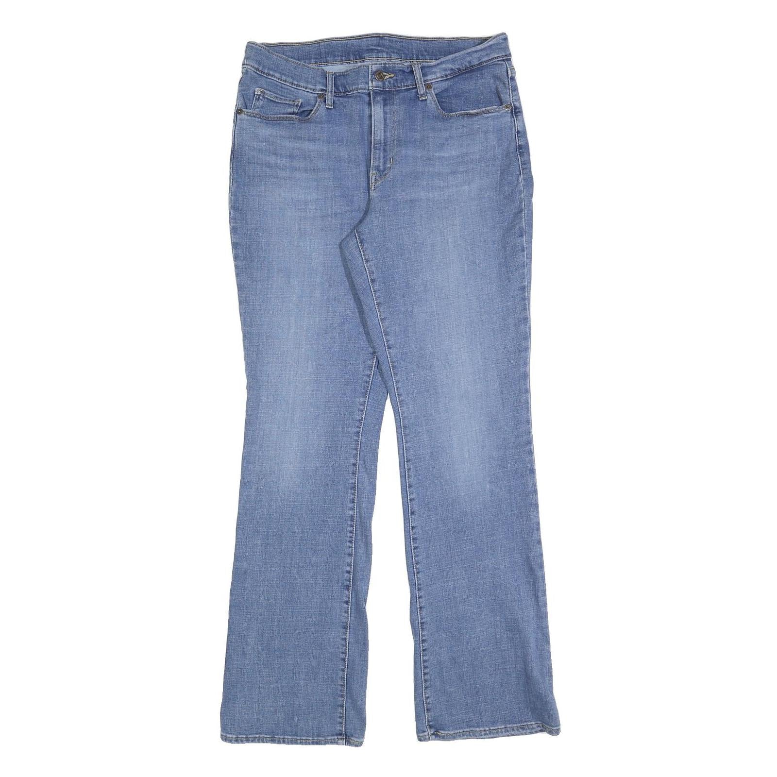 LEVI'S Womens Slim Blue Denim Light Jeans W30 L32 Classic Zip Pocket