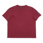 TOMMY HILFIGER Mens Red Graphic T-Shirt XL Short Sleeve Crew Neck Casual Cotton