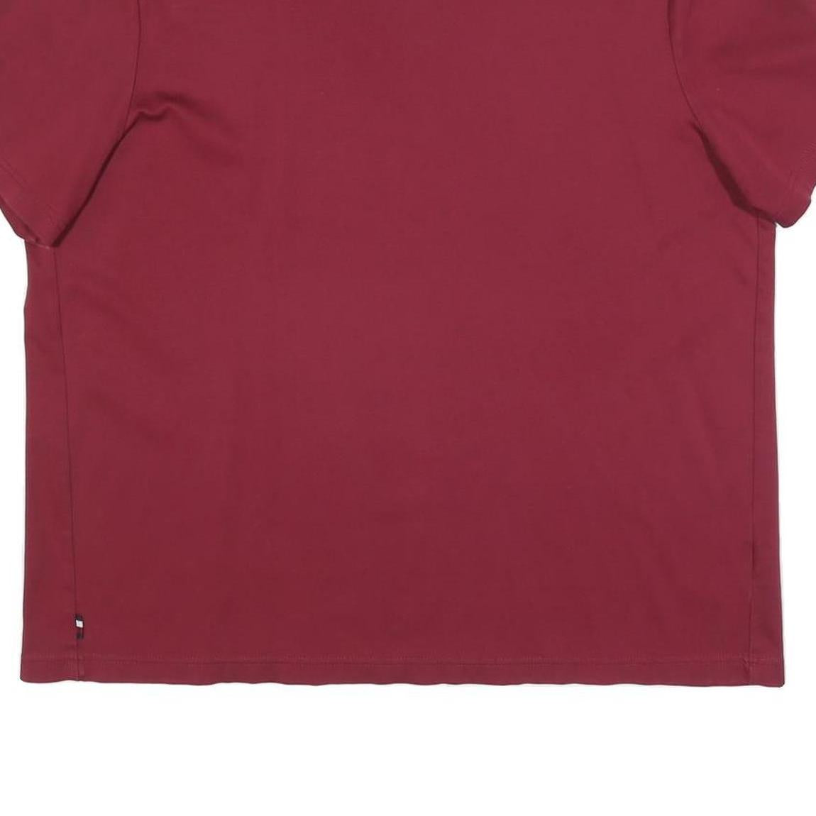 TOMMY HILFIGER Mens Red Graphic T-Shirt XL Short Sleeve Crew Neck Casual Cotton