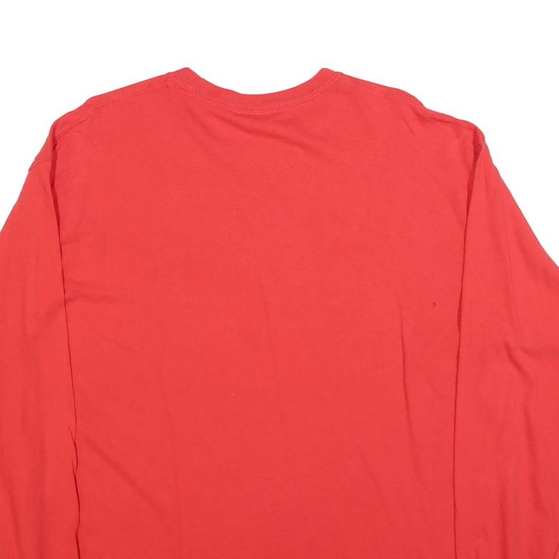 MAJESTIC Mens Red St Louis Cardinals Graphic T-Shirt XL Long Sleeve Crew Neck