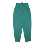 GINANNA BRIGANTI Womens Relaxed Green Trousers W25 L28 Zip Polyester Blend