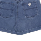 GUESS Womens Denim Blue Casual Shorts S W28 High Waist Classic Fit