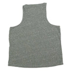 SUPERDRY Womens Green Sleeveless T-Shirt UK 10 Cotton Blend Crew Neck Casual