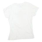 HARD ROCK CAFE Womens White Barcelona Graphic T-Shirt L Short Sleeve Crew Neck