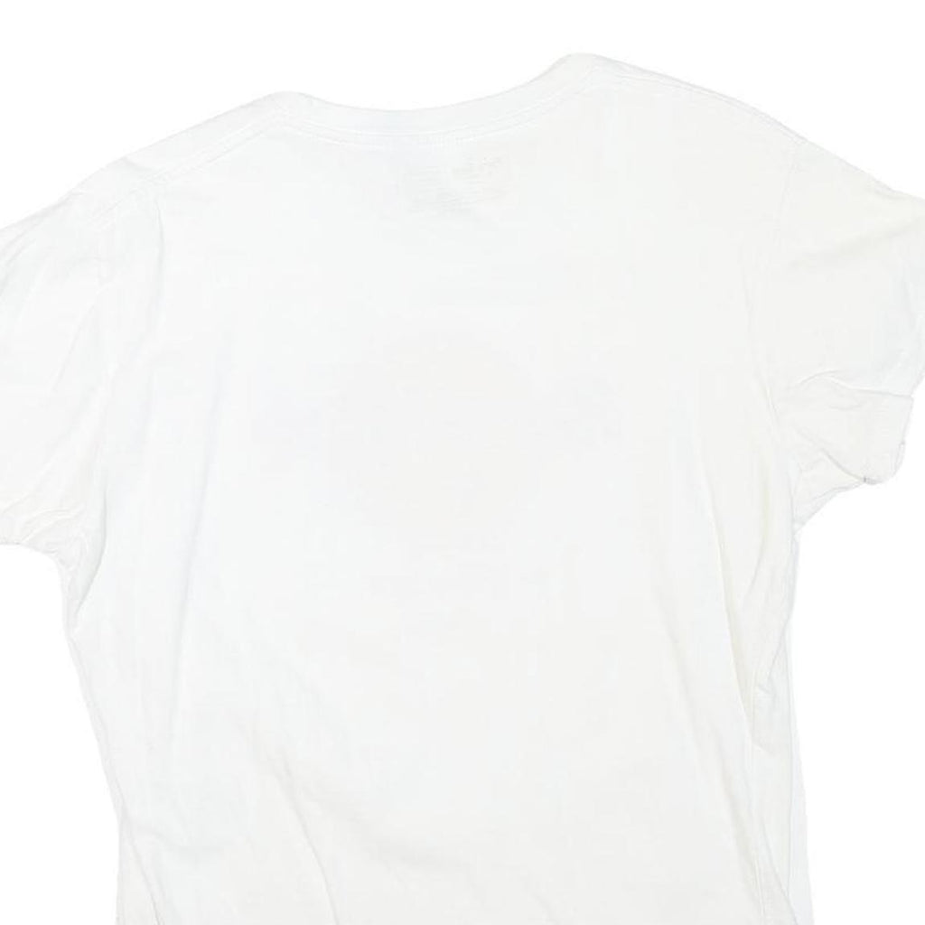 HARD ROCK CAFE Womens White Barcelona Graphic T-Shirt L Short Sleeve Crew Neck