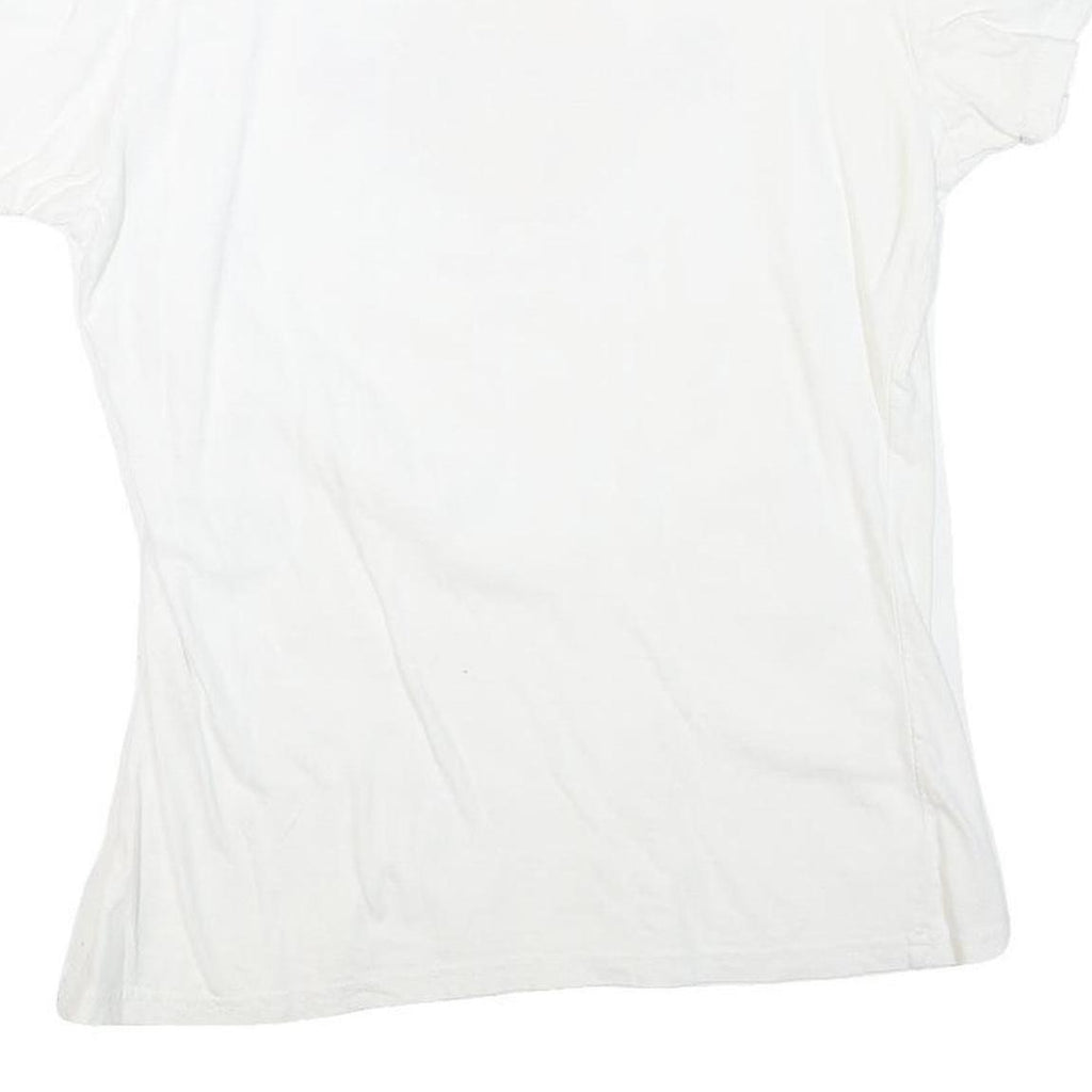 HARD ROCK CAFE Womens White Barcelona Graphic T-Shirt L Short Sleeve Crew Neck