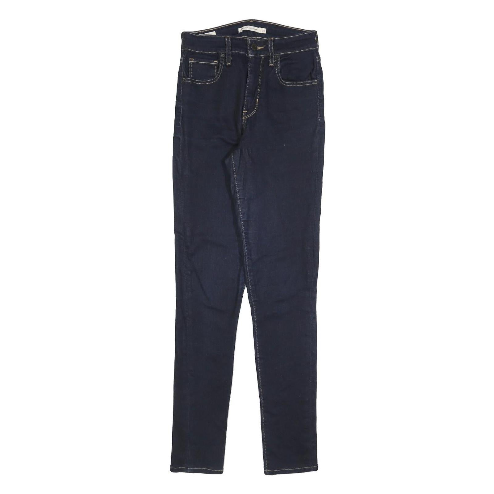 LEVI'S 721 BIG E Womens Jeans Blue Slim Skinny Denim W26 L30 Classic Style