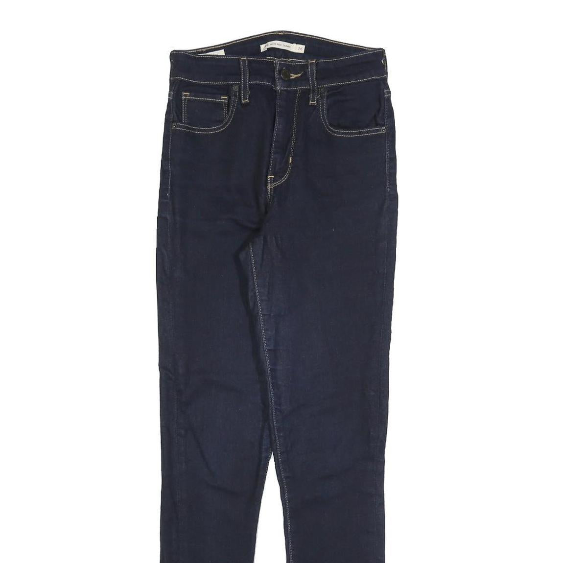 LEVI'S 721 BIG E Womens Jeans Blue Slim Skinny Denim W26 L30 Classic Style