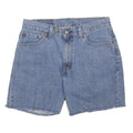 LEVI'S Mens Denim Blue Casual Shorts M W32 Classic Fit Raw Hem Cotton Button