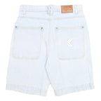 KARL KANI Mens Shorts Blue Casual Plain S W30 Stylish Summer Wear