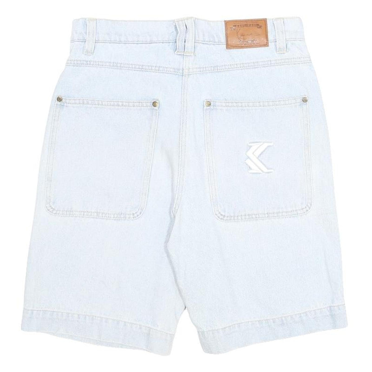 KARL KANI Mens Shorts Blue Casual Plain S W30 Stylish Summer Wear