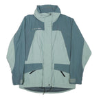 MAMMUT Womens Blue & Light Blue Outdoor Jacket S Polyester Blend Zip Pockets