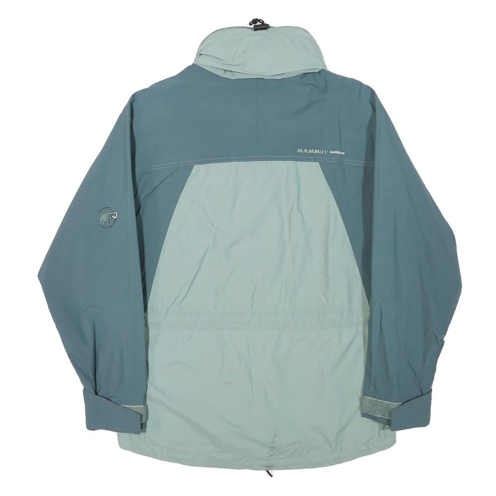 MAMMUT Womens Blue & Light Blue Outdoor Jacket S Polyester Blend Zip Pockets