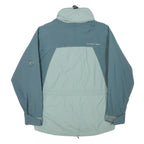 MAMMUT Womens Blue & Light Blue Outdoor Jacket S Polyester Blend Zip Pockets